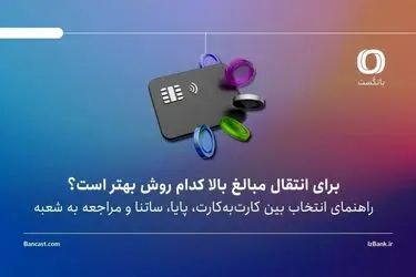 برای انتقال مبالغ بالا کدام روش بهتر است؟ / راهنمای انتخاب بین کارت‌به‌کارت، پایا، ساتنا و مراجعه به شعبه