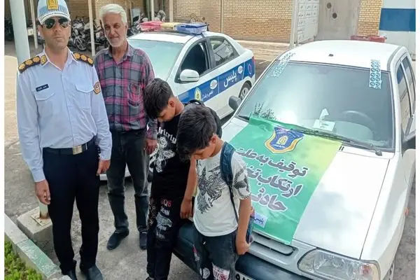 توقیف پراید پس از انتشار ویدئوی رانندگی کودک ۱۲ ساله