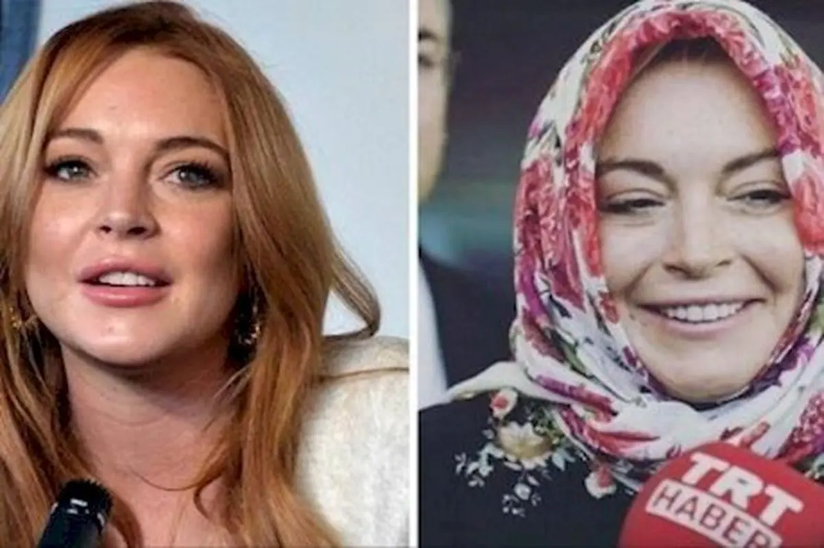 لیندسی لوهان، ستاره هالیوودی، مسلمان شد+ عکس