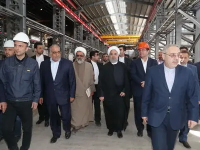 مرحله نخست مجتمع ذوب آهن بیستون کرمانشاه افتتاح شد