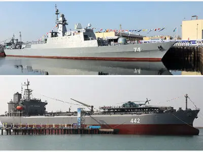 پایگاه شناوری «کردستان» و ناوشکن «سهند» به نیروی دریایی ارتش ملحق شد