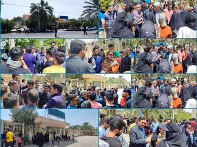 تجمع کارگران شرکتی معدن زغال سنگ طبس برای تبدیل وضعیت استخدامی