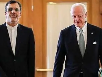 دی میستورا یبحث فی طهران مستجدات الاوضاع فی سوریا والمنطقة