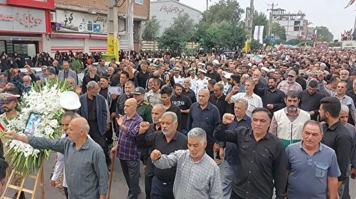 تشیع شهید خلبان ناوسروان حامد اکاتی در گلستان