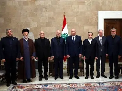 Iranian government delegation meets with Lebanese president in Beirut