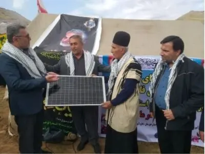 تأمین روشنایی ۶۰ خانوار عشایری قزوین با پنل‌های خورشیدی