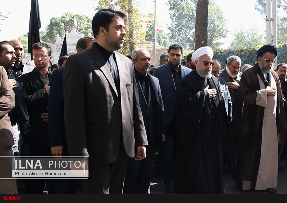 حضور روحانی در عزاداری مرکز نگهداری کودکان بهشت امام رضا(ع)