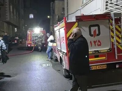انفجار مواد محترقه در تهران ساختمان دو طبقه را تخریب کرد