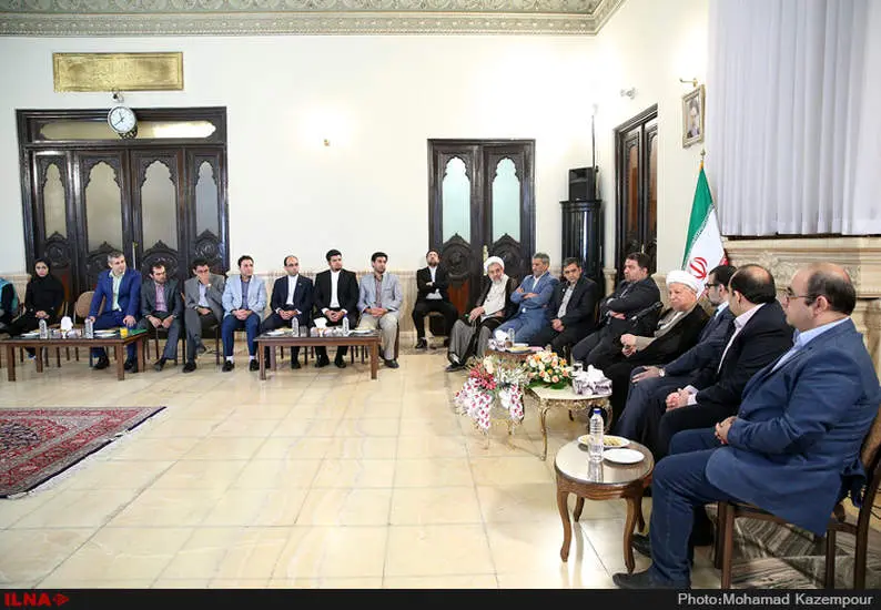 دیدار اعضای شورای مرکزی حزب ندای ایرانیان با آيت الله هاشمی رفسنجانی