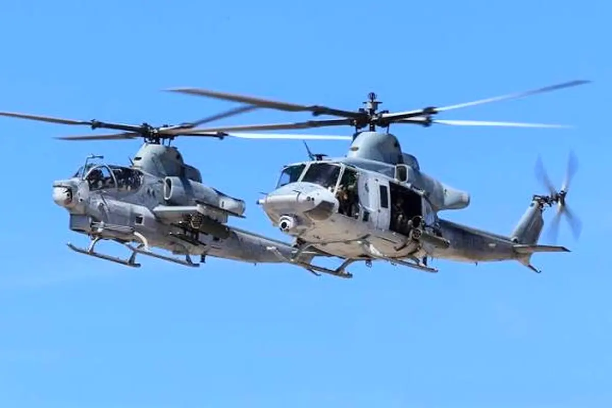 پرواز بالگردهای ائتلاف بین المللی در طول مرزهای سوریه و عراق 