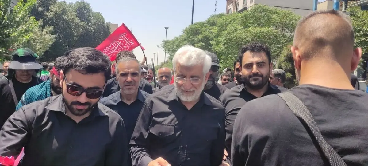 حضور سعید جلیلی در مراسم تشییع پیکر مطهر رهبر شهید انقلاب