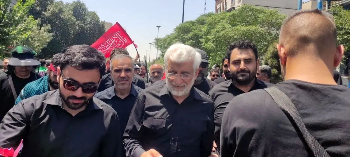 حضور سعید جلیلی در مراسم تشییع پیکر مطهر رهبر شهید انقلاب