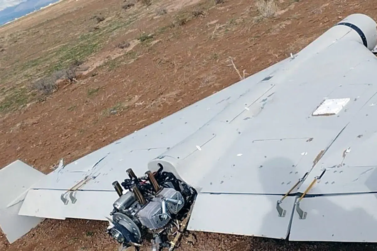 انهدام یک فروند پهپاد انتحاری لوکاس در بویین‌زهرا