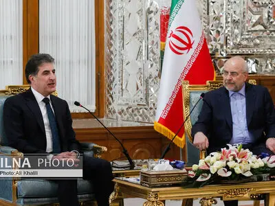 دیدار رئیس مجلس با رئیس اقلیم کردستان عراق