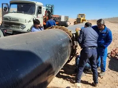 قطع موقت گاز به دلیل آسیب‌دیدگی خط اصلی لوله در محله‌های تنگک