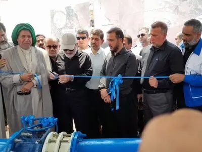 آیین افتتاح طرح آبرسانی به ۴۴ روستای توابع شهرستان حمیدیه