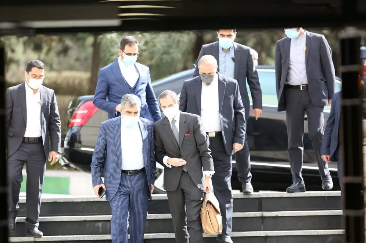 حضور گروسی در سازمان انرژی اتمی