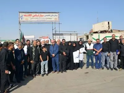 بازدید رئیس کمیسیون اصل نود مجلس از بیمارستان سیار ثامن‌الائمه
