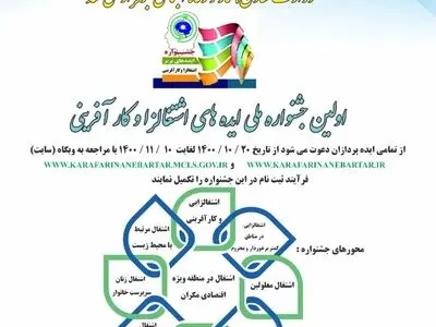 برگزاری اولین جشنواره ملی ایده های اشتغال زا و کارآفرینی در استان البرز