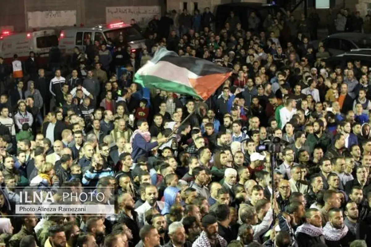 خاکسپاری شهدای فلسطینی‌ در «هبرون»