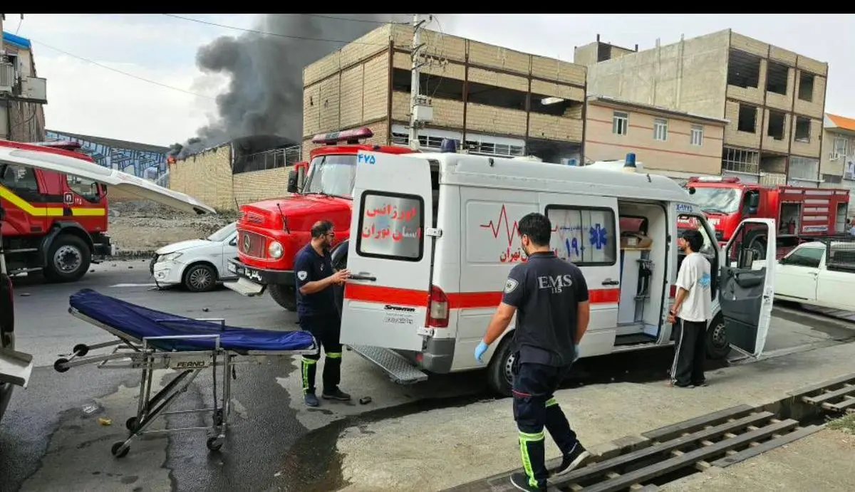 چند ساعت بعد از حادثه؛ یکی از کارگران مصدوم شهرک صنعتی رباط کریم فوت شد