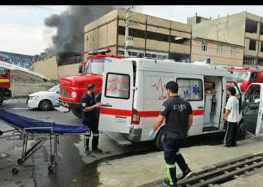 چند ساعت بعد از حادثه؛ یکی از کارگران مصدوم شهرک صنعتی رباط کریم فوت شد