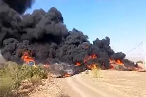 لحظه هولناک نجات ده‌ها نوجوان از آتش حاصل از تصادف اتوبوس در برزیل