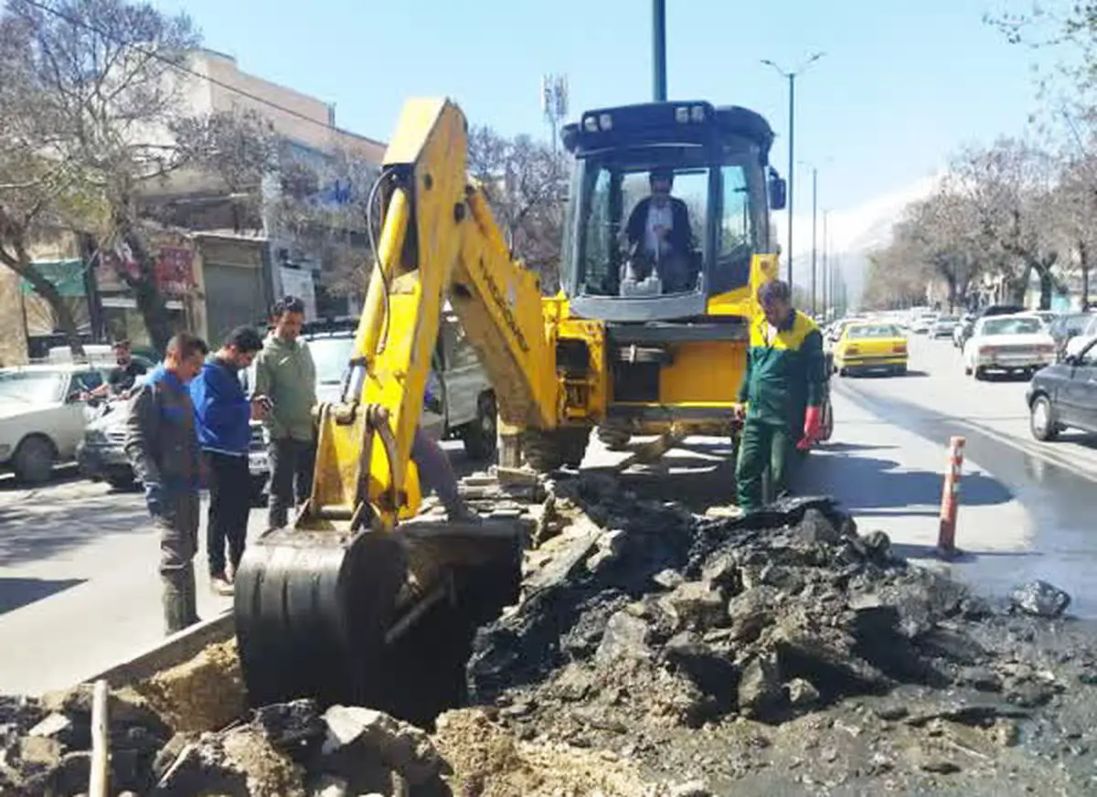رفع شکستگی لوله های آب همدان