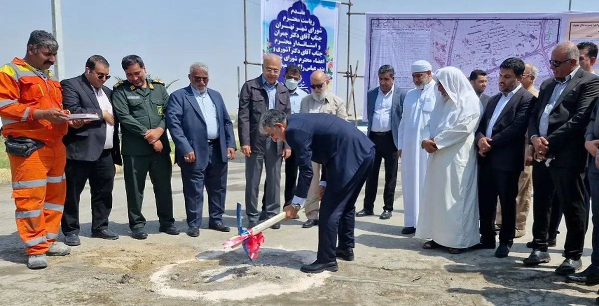 تحول ترافیکی در غرب بندرعباس با کلنگزنی تقاطع شهید دانشمند