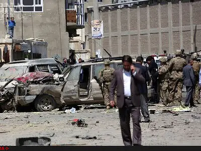فیلم / یک کشته در پی انفجار بمب متصل به دوچرخه 