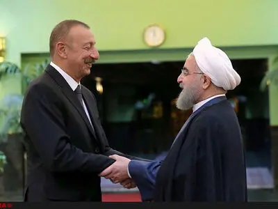 رئیس‌جمهور آذربایجان به دیدار روحانی رفت + تصاویر