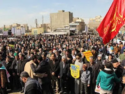 اهالی کهریزک در همایش ملی 22 بهمن حماسه آفریدند