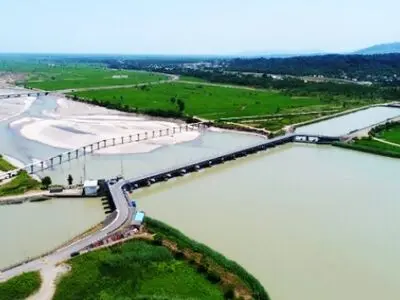 چهارمین مرحله آبگذاری شالیزارهای مناطق شرق گیلان