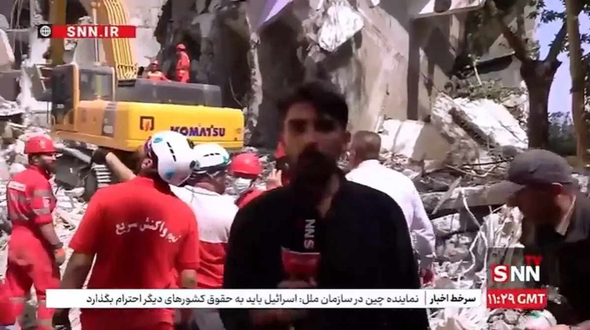 پیکر یک شهید دیگر در شهرک شهید چمران، از زیر آوار خارج شد + فیلم
