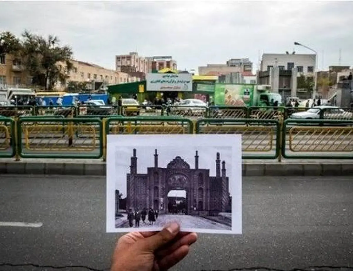دروازه ورودی میدان سپه در دوران رضاخان + عکس
