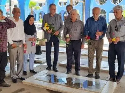 مراسم غبار روبی و تجلیل از شهدای کارگر در اهواز انجام شد