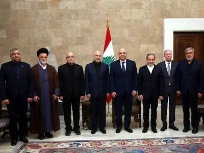 دیدار قالیباف و عراقچی با رییس‌جمهور لبنان 
