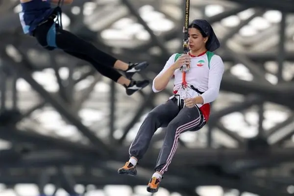 بازی های آسیایی هانگژو؛ دختر سنگ‌نورد ایران به مرحله یک‌هشتم نهایی راه یافت