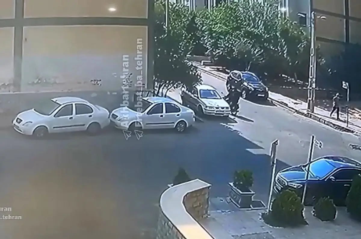 سرقت ضبط ماشین در اطراف دریاچه چیتگر تهران فقط در ۱۵ ثانیه + فیلم