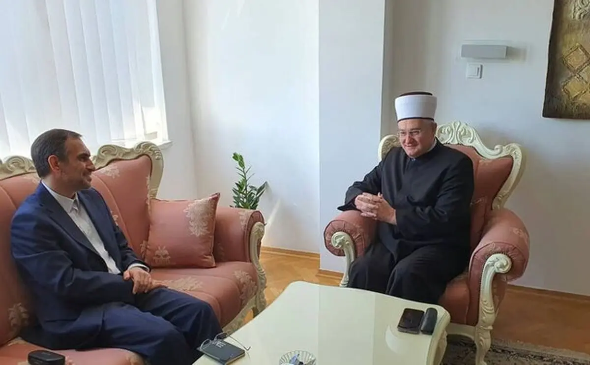 بررسی آخرین تحولات بین‌المللی و جهان اسلام در دیدار سفیر ایران با مفتی اعظم کرواسی