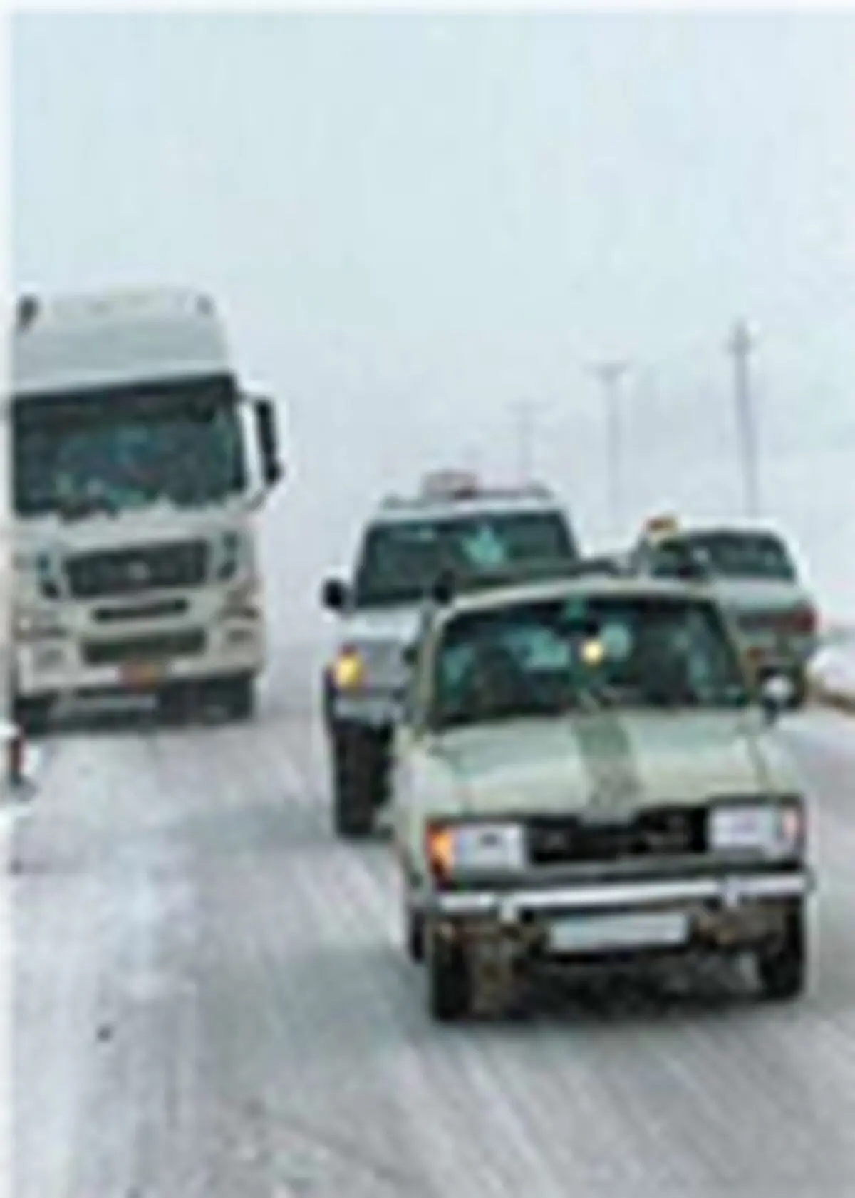 بارش برف و باران در محورهای ۶ استان کشور