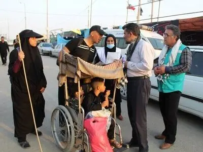 استقرار مواکب‌ تخصصی بهزیستی خوزستان در مرز‌های شلمچه و چذابه