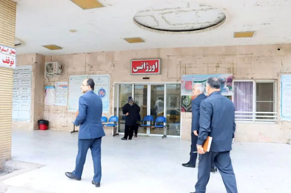 بازدید سرزده بازرس کل استان گیلان از بیمارستان حضرت ولی عصر (عج) رودبار