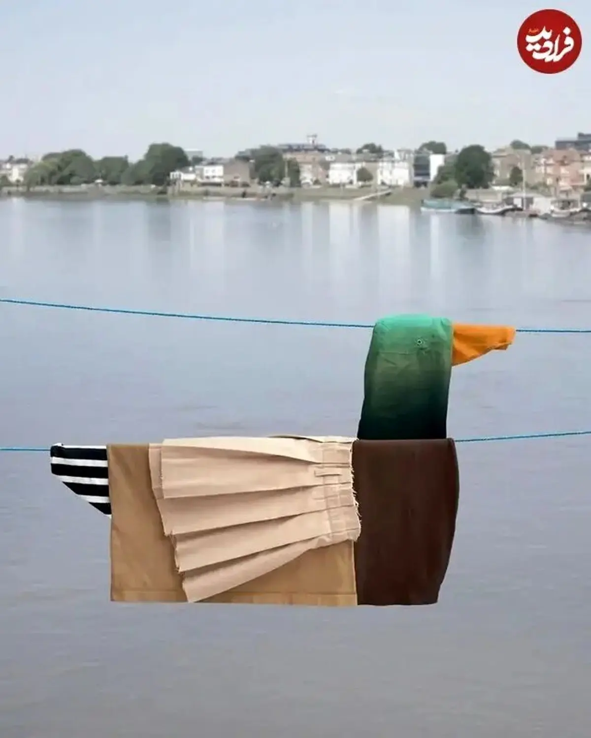 خلاقیت با «لباس‌های روی بند»! + عکس