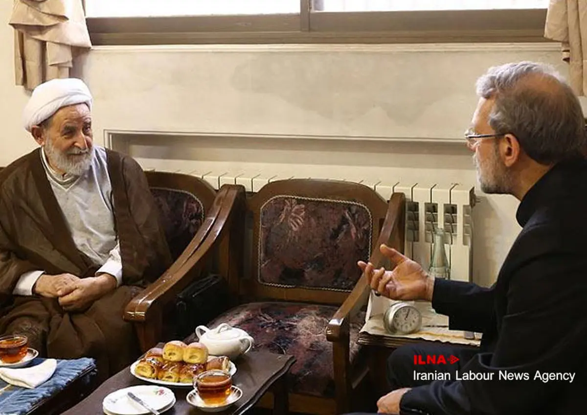 دیدار لاریجانی با رئیس مجلس خبرگان