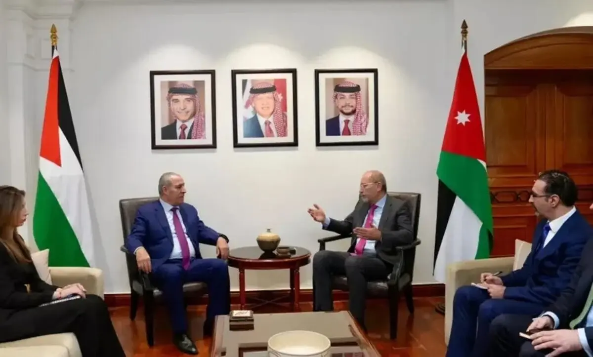 دیدار معاون محمود عباس با وزیر خارجه اردن
