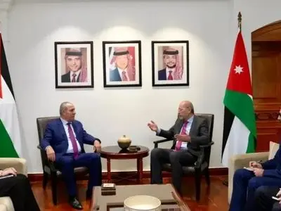 دیدار معاون محمود عباس با وزیر خارجه اردن
