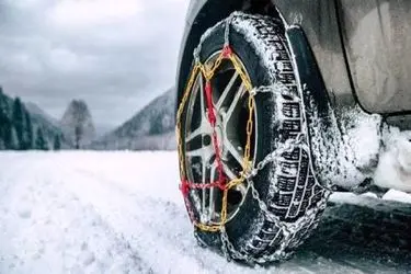 تردد از محورهای کوهستانی شهرستان کوهرنگ فقط با زنجیر چرخ