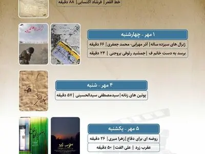 نمایش ۶ مستند در هفته دفاع مقدس در سالن حقیقت