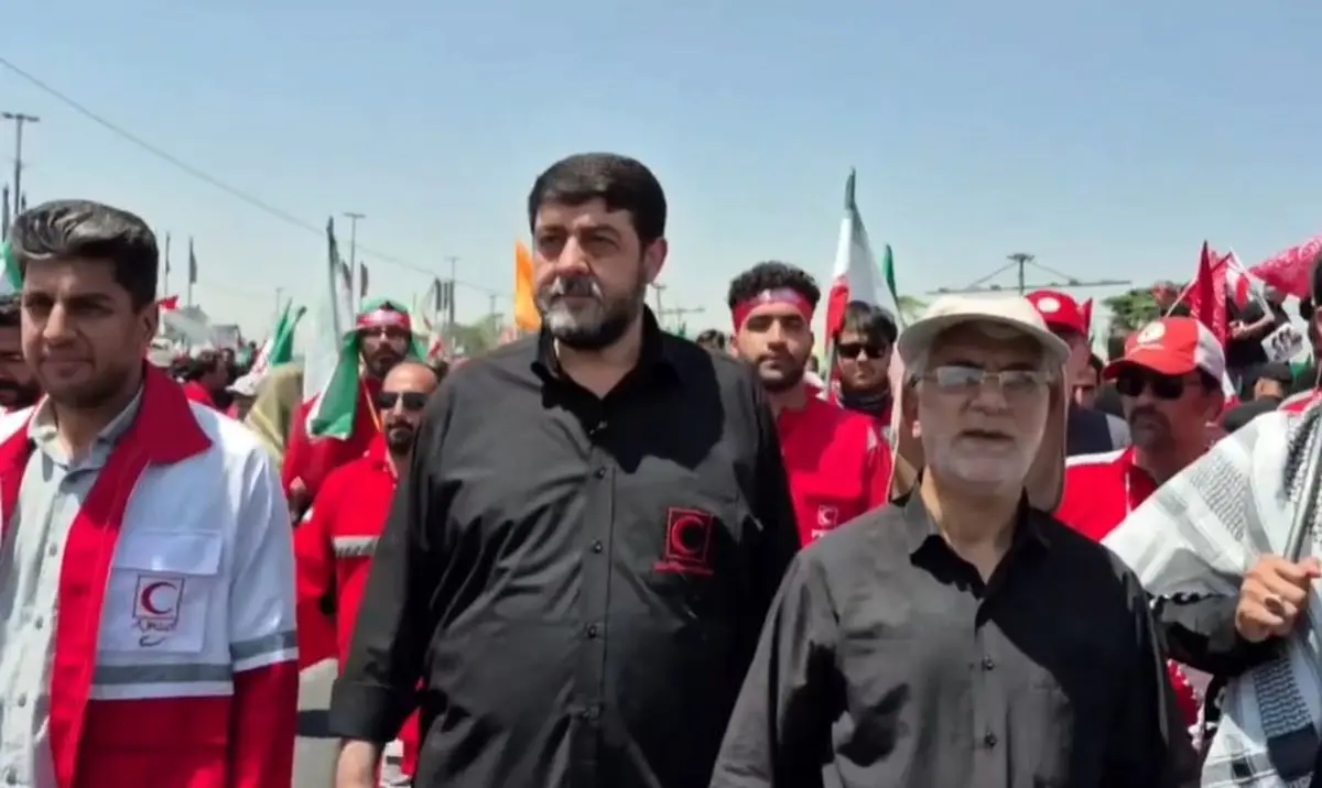  کولیوند در مراسم تشییع رهبر شهید انقلاب حاضر شد